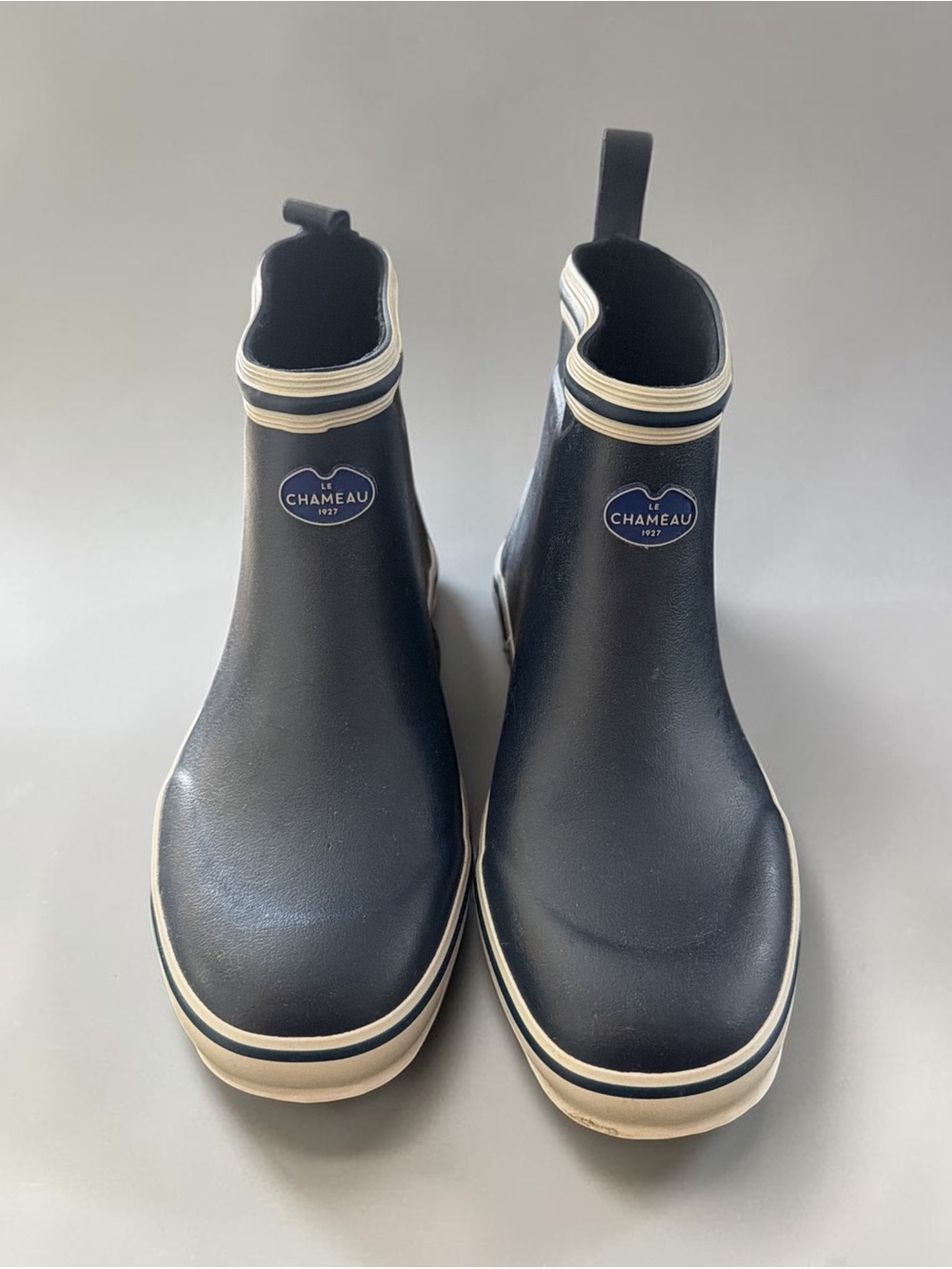 Le Chameau Women's Navy Chelsea Rain Boots